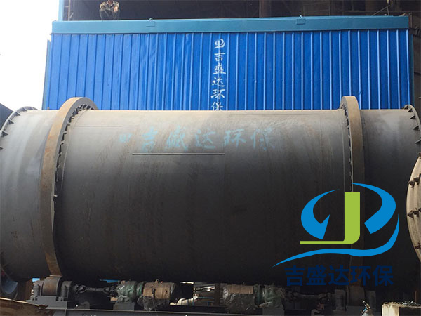 Guangdong sand and stone line dust collector, dryer, hoist, boiling furnace is installed on the site